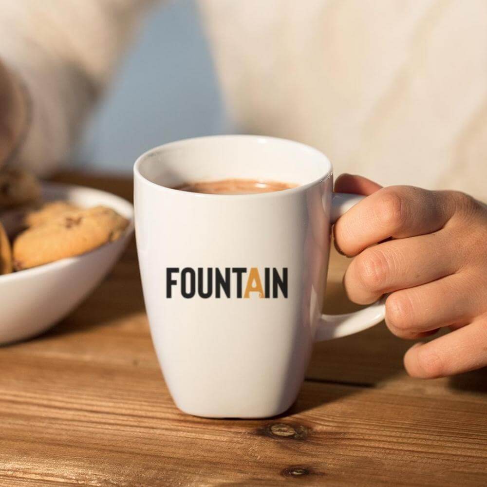 Long koffie en Fountain koekjes 