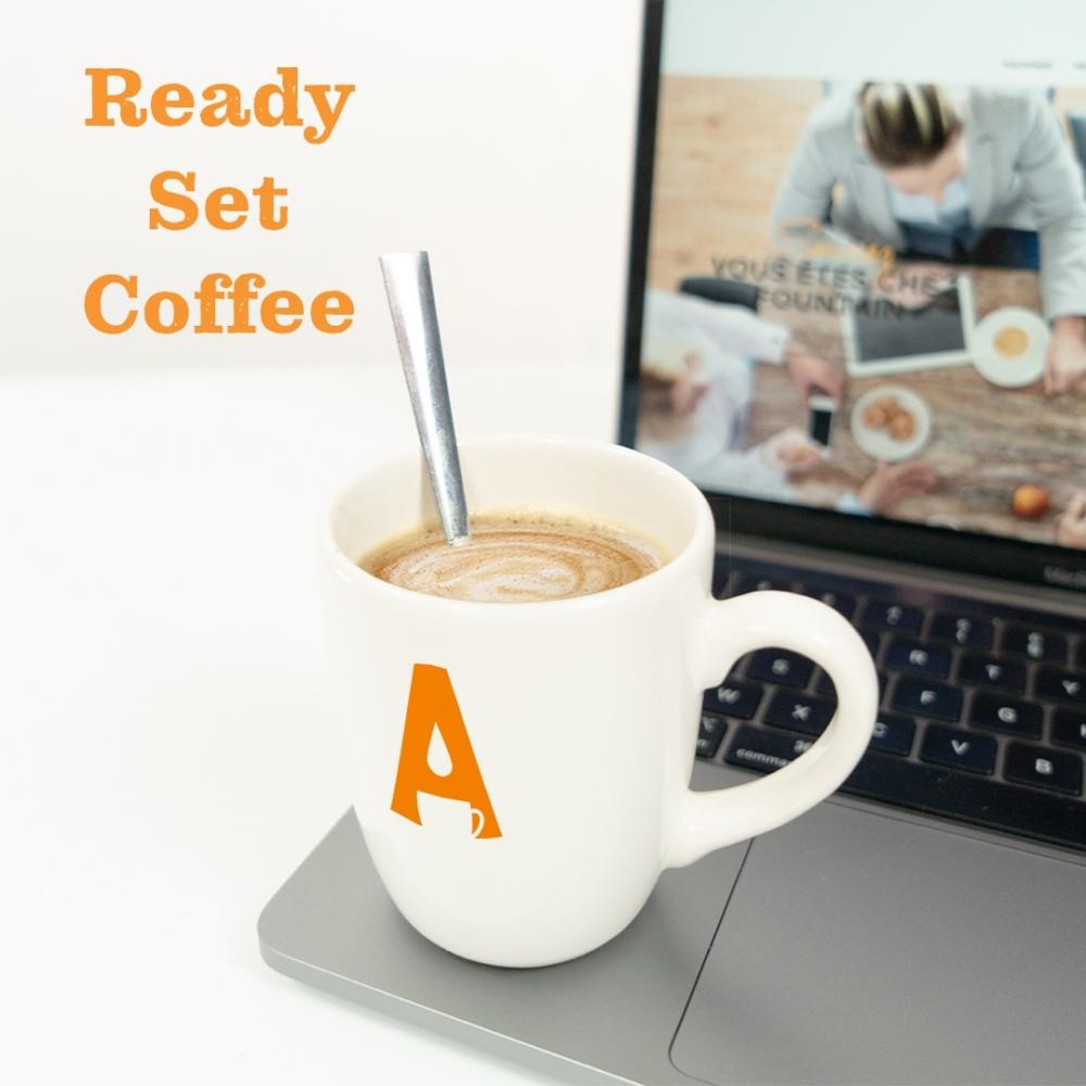 Koffie op kantoor met uw PC 